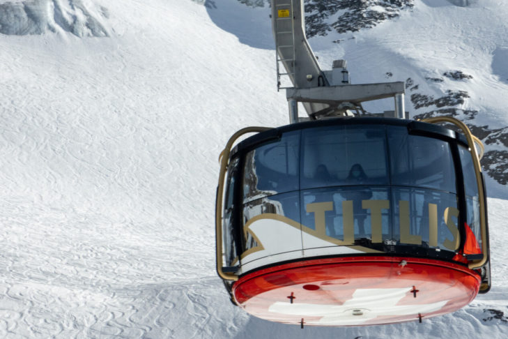 The world's first revolving aerial cableway rotates through exactly 360° on every journey.