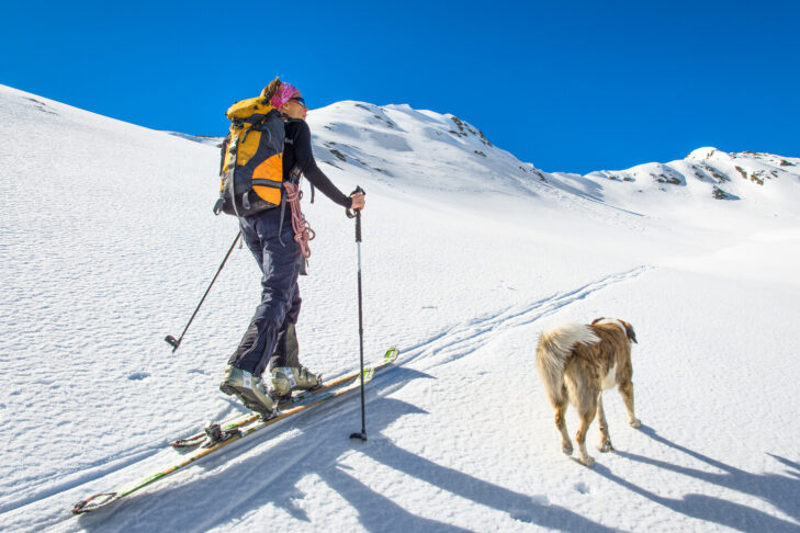 In ski touring, the journey is the destination.