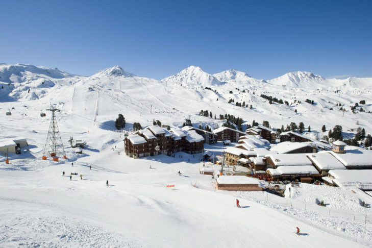 La Plagne - cosy ambience and the piste right in front of the accommodation.