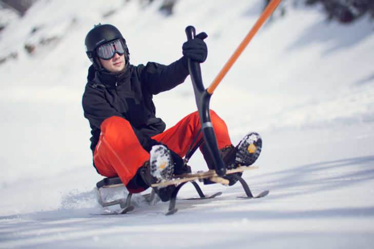 Lifts are also possible with the Pistenbock.