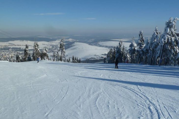 Wide slopes and wide views in the Czech Republic.