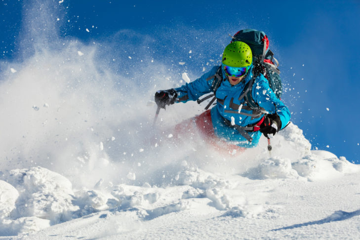 Untouched powder slopes: the dream of every freerider.