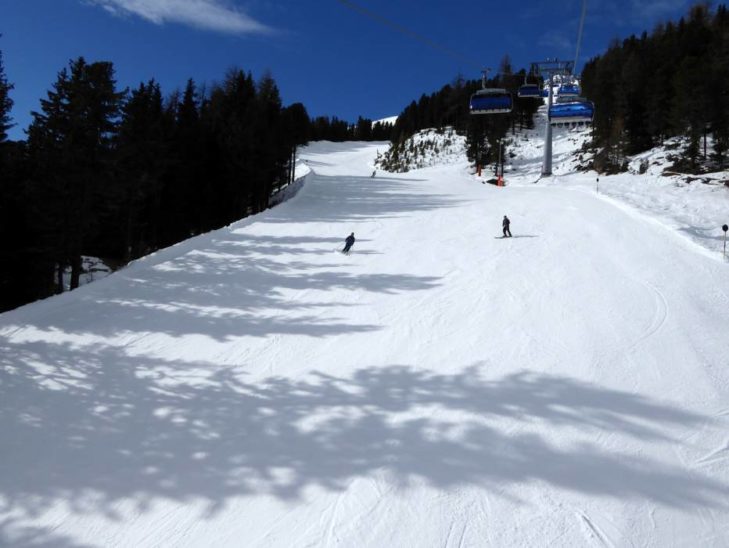 Idyllic runs in the particularly wooded sections of Sölden.