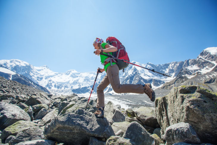 Hiking boosts the cardiovascular system and increases fitness.