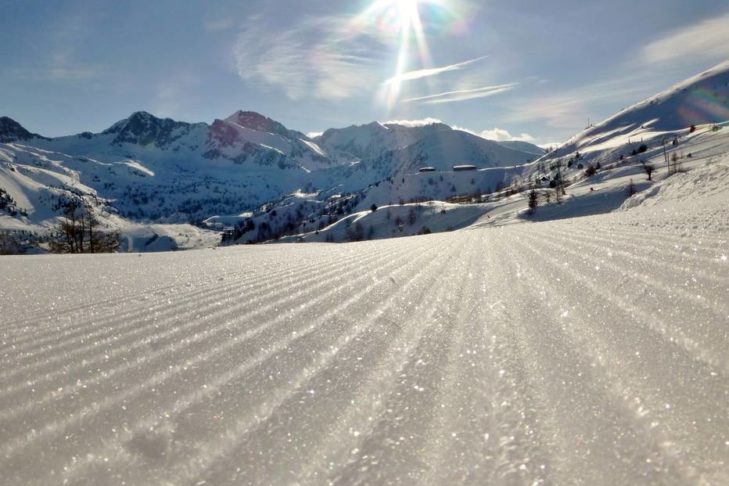 In the Maritime Alps, there is plenty of snow and sun.