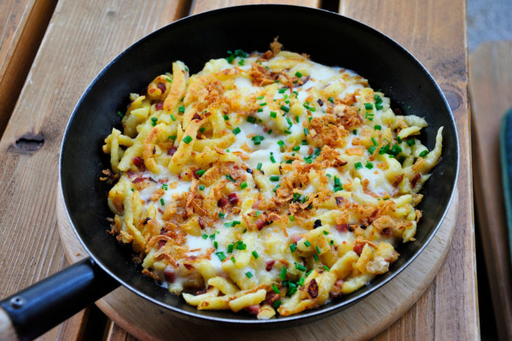 Cheese production has a long tradition in Vorarlberg - so it's no wonder that the original Kässpätzle tastes particularly good here
