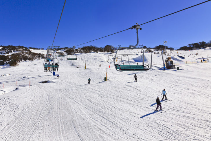With a total of 65 kilometres of pistes, Perisher is one of the best-known ski resorts "Down Under".