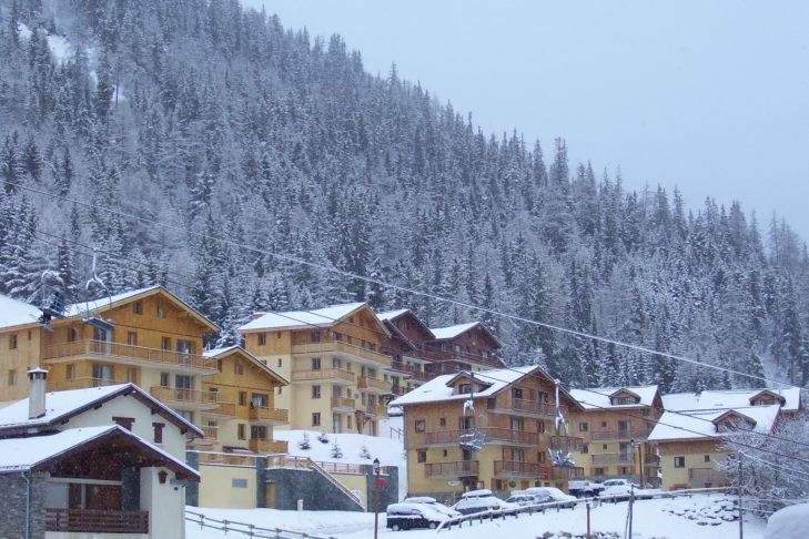 Rustic chalets in Valfréjus.