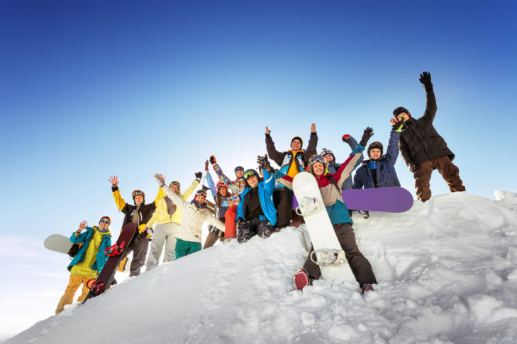 Skiing in a group requires consideration and needs to be well coordinated.