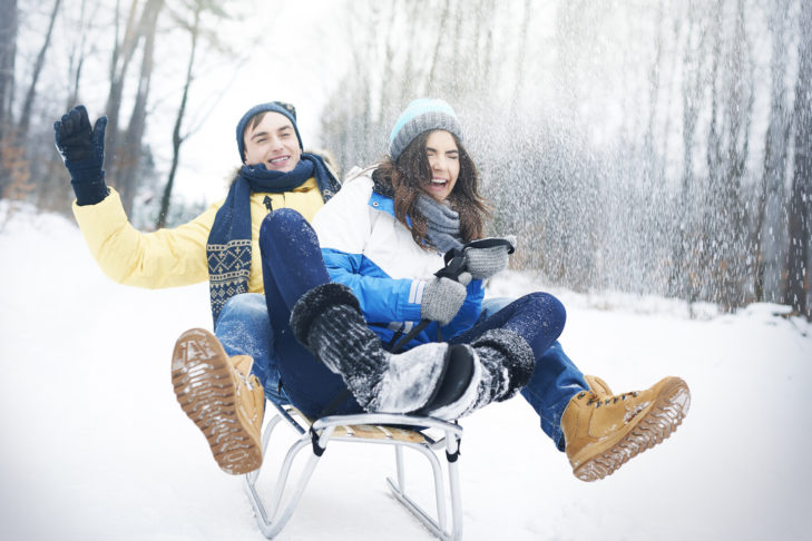 An extensive toboggan run is not just great fun for children