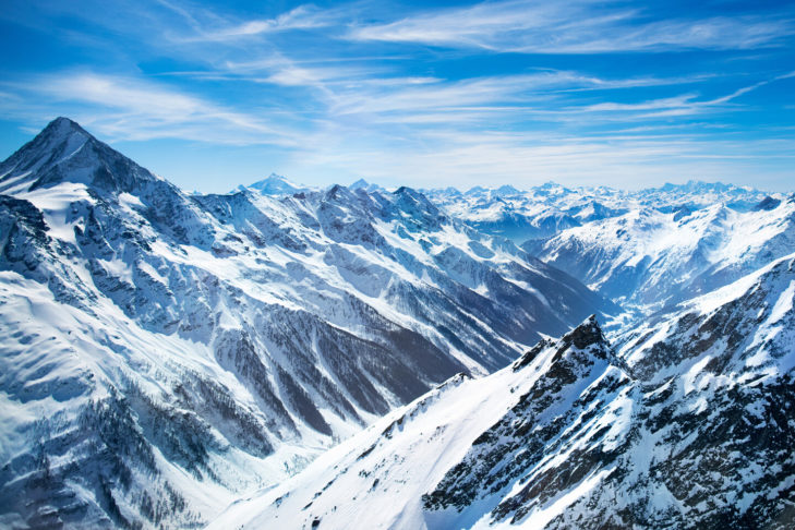 The mountain world in Switzerland is simply breathtaking.