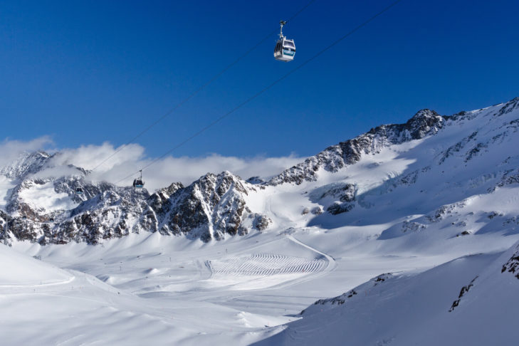 Descent from the Kauner Glacier.