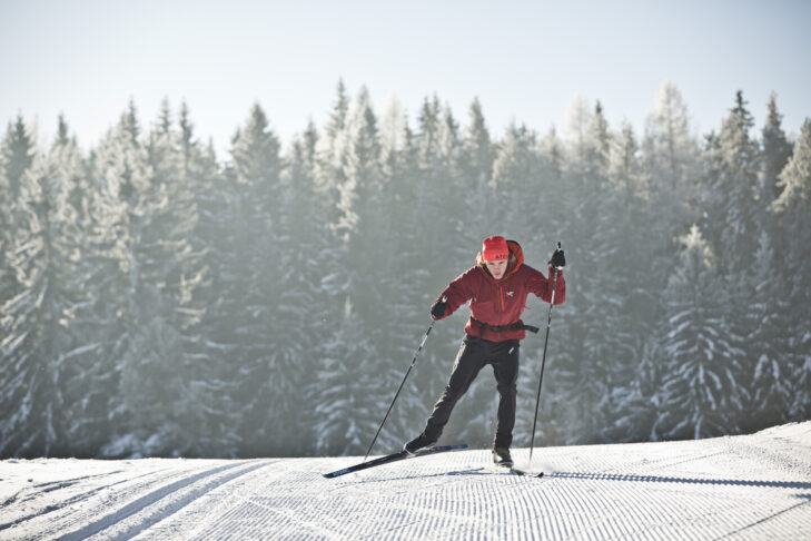 Obertauern isn't just a hit with winter holidaymakers for its ski resort; it also boasts 32 kilometres of fantastic cross-country trails.