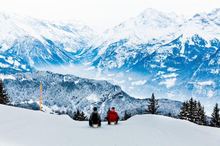 The RudiRun is divided into two parts so that snow lovers can experience even more tobogganing fun.