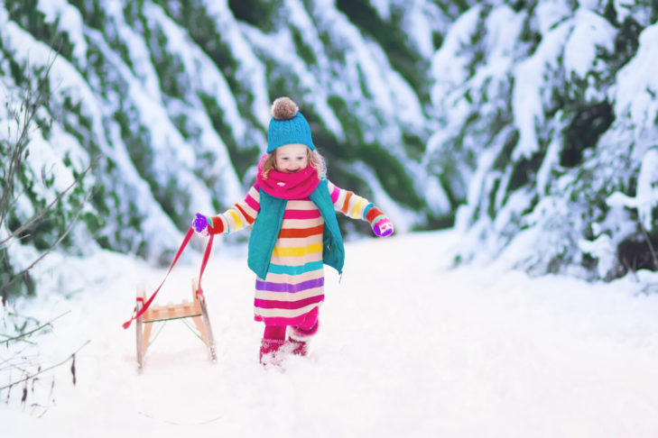 Sledding in the Alps is a particularly fun experience.