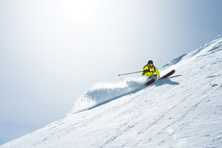 The steep slopes in the Via Lattea ski area are particularly suitable for advanced freeriders.