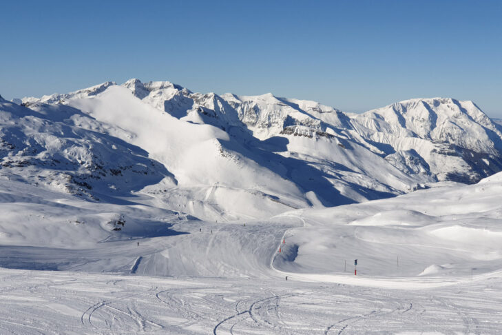 The Les 2 Alpes ski resort boasts one of the longest downhill runs in the Alps.