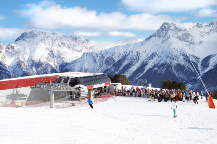 Queuing at the chairlift can be a pain, but in the end it's often quicker than expected.