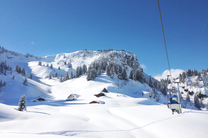 A ride in a 1-seater chairlift is a very special experience.