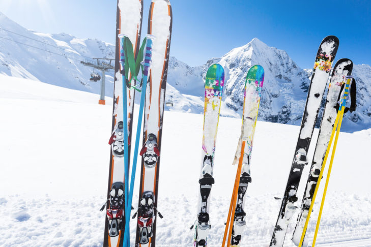 Carving skis are now wider and more waisted. This makes learning to ski much easier.