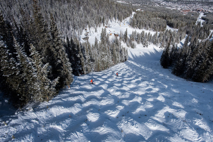 An integral part of the history of skiing to this day: the mogul slope. At the end of the 20th century, the discipline even became Olympic.
