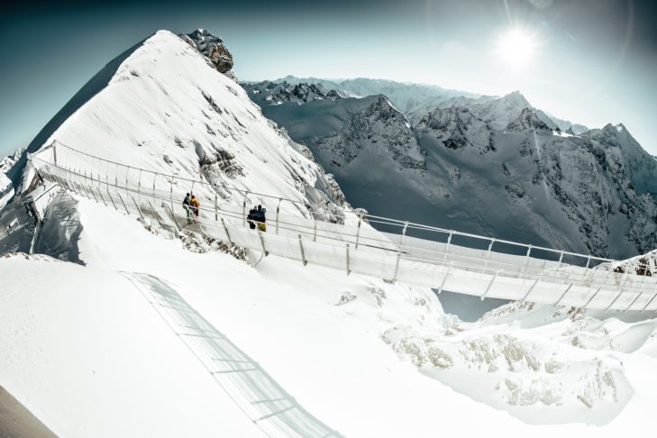 The "Cliff Walk" is the highest suspension bridge in Europe and provides plenty of adrenalin high above Engelberg.