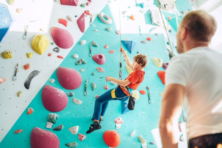 In winter, a climbing hall can also be a great destination away from the slopes