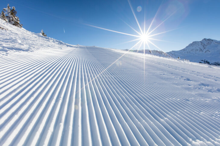 It’s every skier’s dream: glorious sunshine and a perfectly groomed ski run.