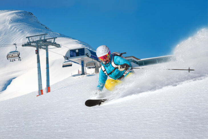 For women, there are special lady skis that differ from men’s skis in construction and materials.