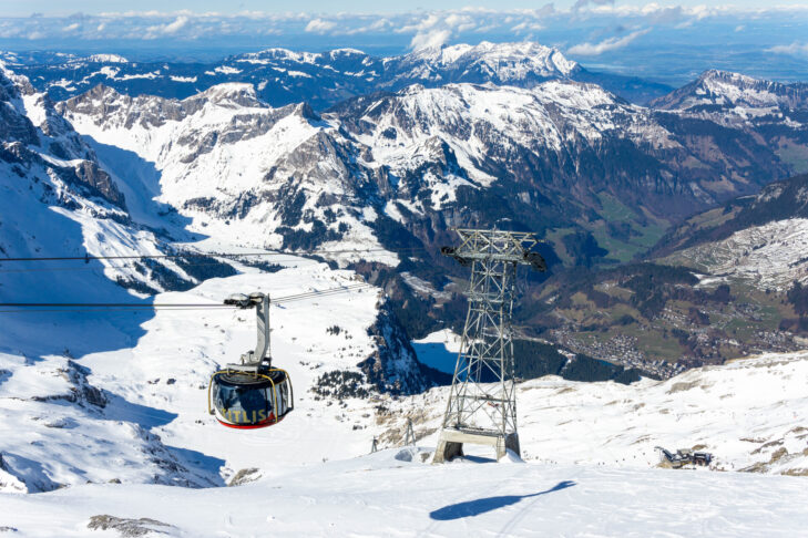 Fantastic view from the summit of the Engelberg Titlis ski area.
