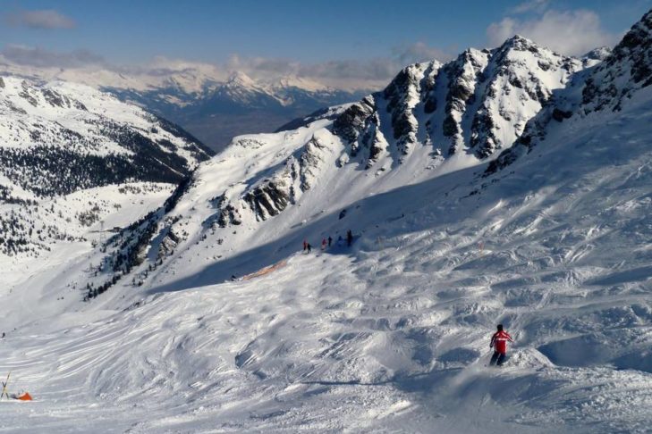 De buckelpiste Gentianes in de Zwitserse 4 Vallées.