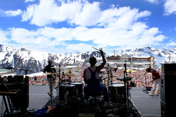 Een van de hoogtepunten in Ischgl: de Top of the Mountain concerten.