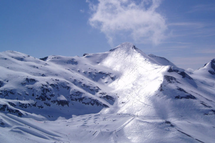 De zonnige kant in Les 2 Alpes.