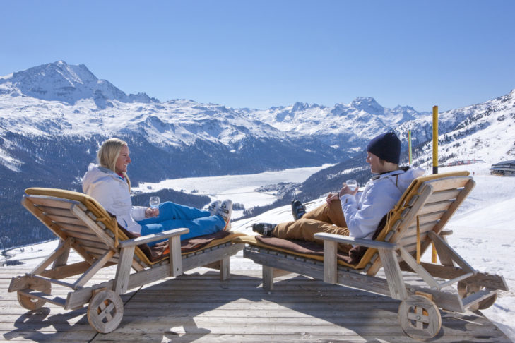 De waarheid: Een skivakantie biedt genoeg ruimte voor ontspanning.