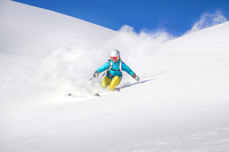 In het skigebied Korbielow Pilsko vinden freeriders vaak ideale omstandigheden om buiten de piste te poederen.