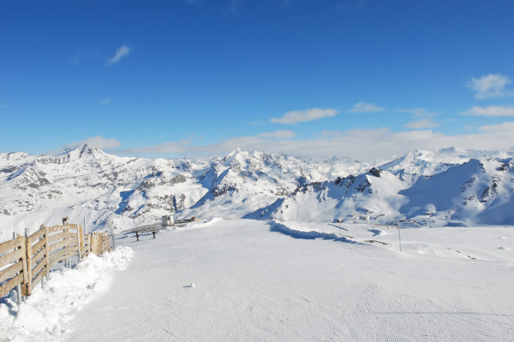 Het skigebied is zeer sneeuwzeker door de hoge ligging.