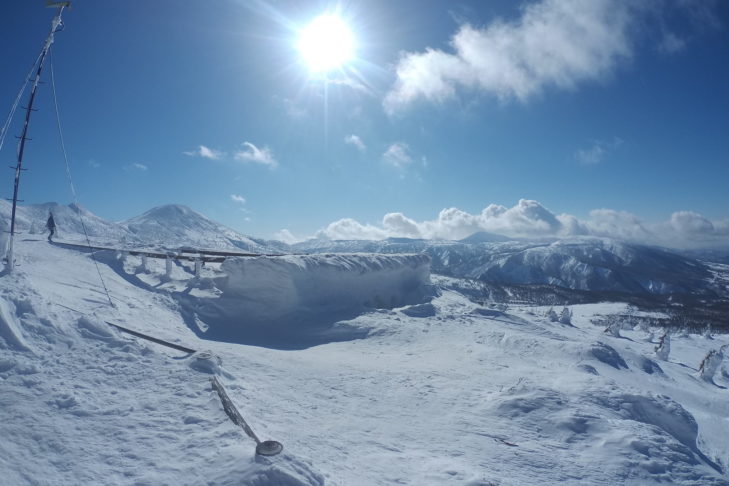 Traumhafte Schneelandschaft in Hokkada.
