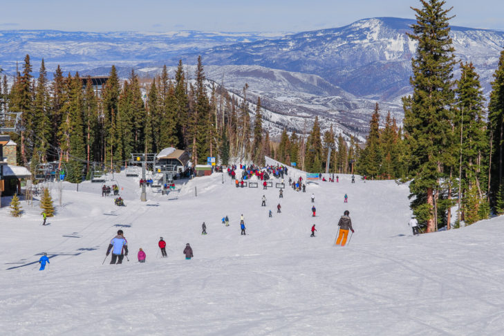 Skifahren in den USA: Waldabfahrten sind in Nordamerika besonders beliebt.