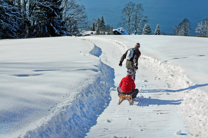 Die Rodelbahn Wallberg überzeugt mit einer traumhaften Sicht auf den Tegernsee.