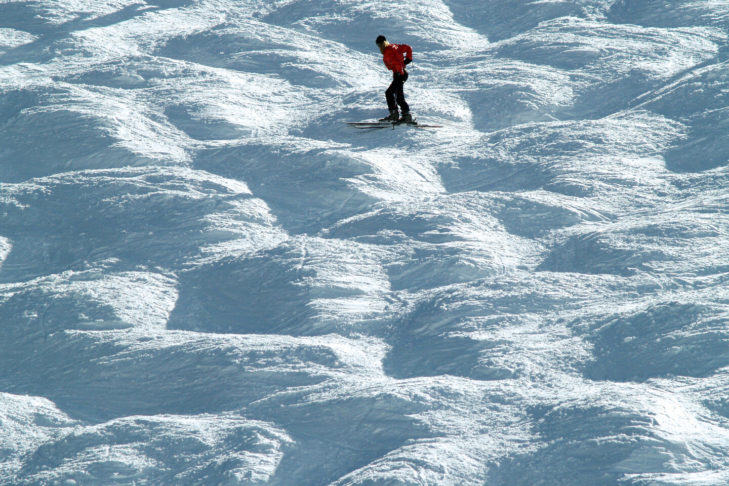 Buckelpisten sind erfahrenen Skifahrern vorbehalten.