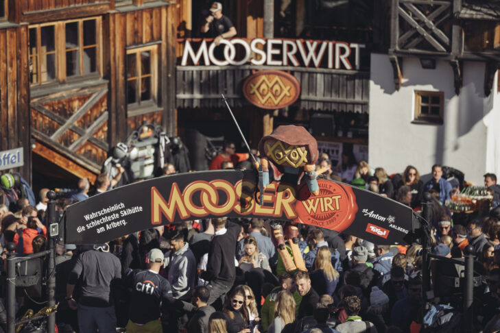Der MooserWirt lädt auf der Talabfahrt zum Après-Ski ein.