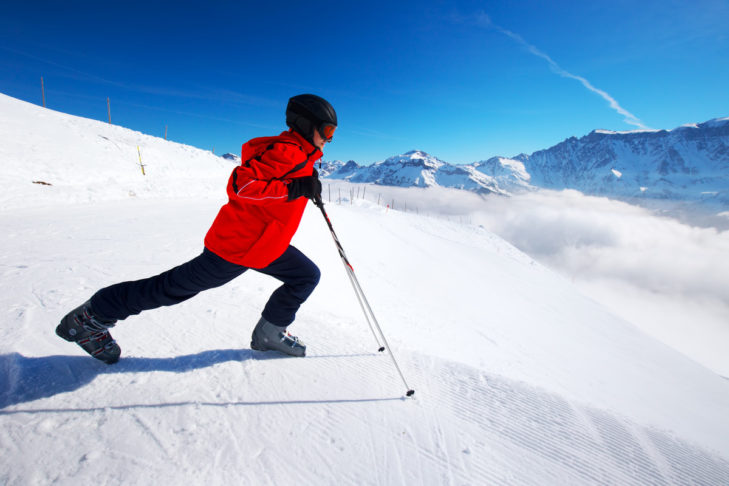 Wichtig ist, dass Skifahrer und Snowboarder sich vor der ersten Abfahrt aufwärmen.