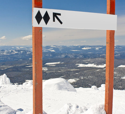 Schwarze Pisten sind etwas für erfahrene Skifahrer.