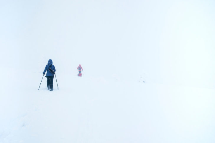 Die Wetterverhältnisse auf der Piste können rasant umschlagen.