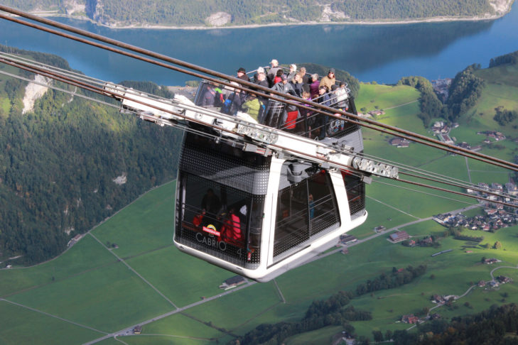 Das einmalige Erlebnis in der CabriO-Bahn in Stans.