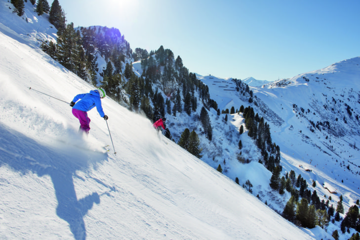 Die Harakiri im Zillertal bei Mayrhofen ist eine der steilsten Pisten in den Alpen und einer von vielen Gründen für Skifahren in Österreich.