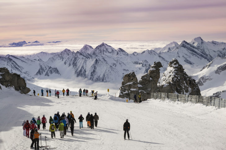 Einige Pisten des Skigebiets Hintertuxer Gletscher sind das ganze Jahr geöffnet.