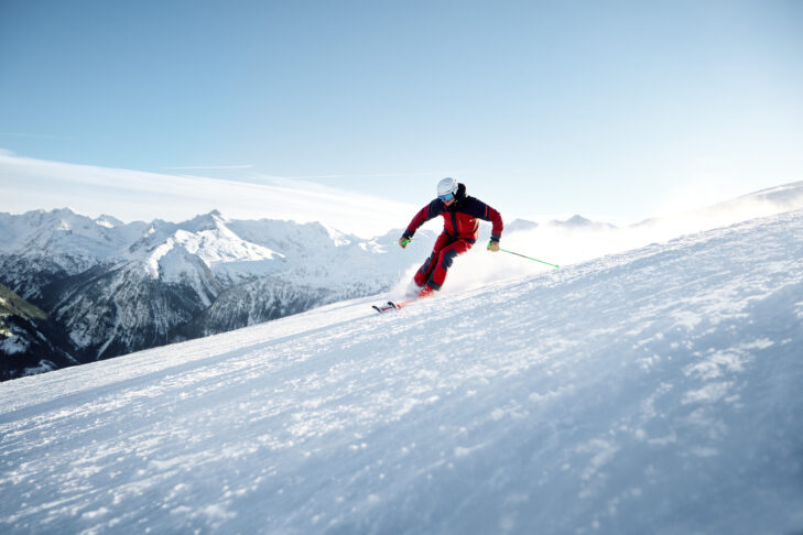 In den vier Top-Skigebieten des Gasteinertals können sich auch sportliche Skifahrer auf anspruchsvolle Hänge zum Carven freuen.