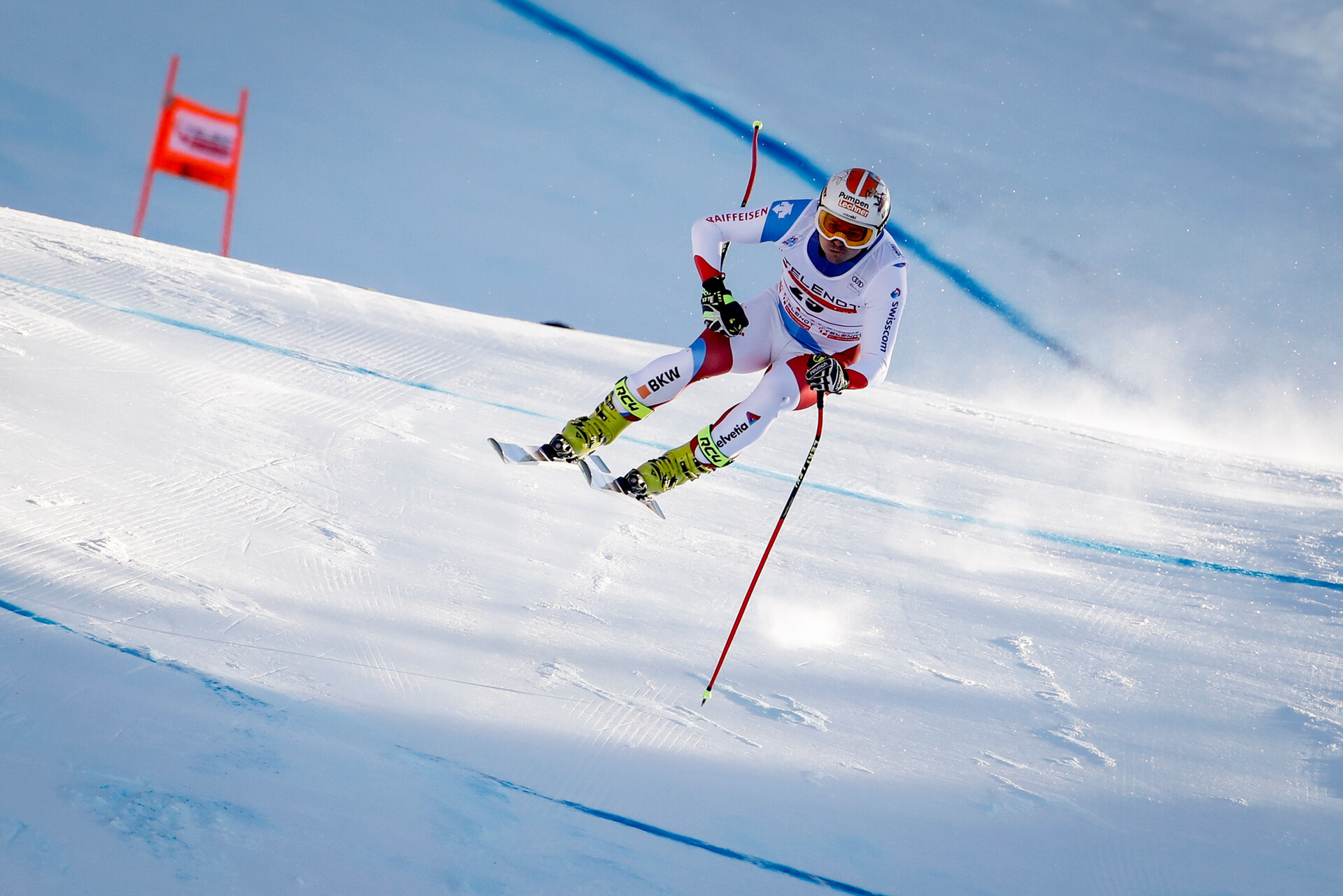 Swix WC Pro Super-G Ski Poles - Aluminum Racing Poles For Freeriding & Competition