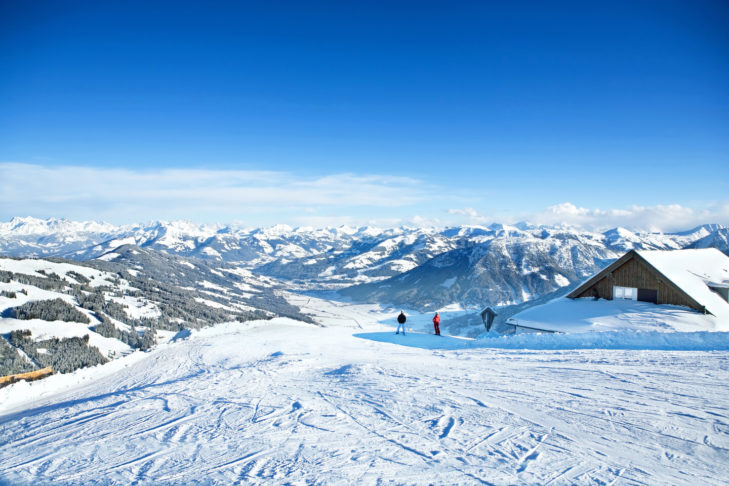 Im Skigebiet SkiWelt Wilder Kaiser-Brixental können Wintersportler sich auf 244 Pistenkilometern austoben.